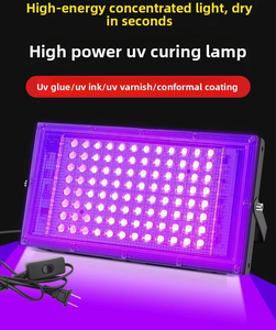 Lámpara UV de Alta Potencia 110V 220V para Secador de Uñas, Reparación de Pantallas de Teléfono y Pegamento de Resina UV, <span class=keywords><strong>Luz</strong></span> Verde, <span class=keywords><strong>Luz</strong></span> Púrpura, Exposición UV LED - Product Image 5