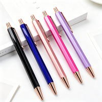 Cadeau publicitaire promotionnel, stylo à bille de couleur macaron, livraison d'usine, stylo en métal avec logo personnalisé