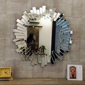 Gương Trang Trí Bằng Bạc Sóng 3D Bán Chạy Gương Treo Tường Kim Cương Nghiền Nát Thị Trường Anh - Product Image 2