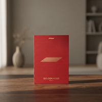 ATEEZ Golden Hour Part.1 Mini Album POCAALBUM Rouge Matériel Papier Coréen Séoul Tous Âges