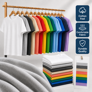 Camisetas de Hombre con Logotipo de Diseño Personalizado, 100% Algodón, 180 Gramos, Lisas, Multicolores, Venta al por Mayor Directa de Fábrica, Fabricante OEM ODM - Product Image 3