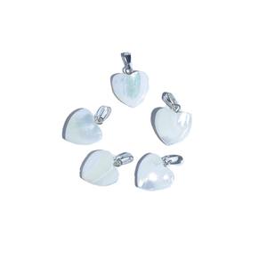 Ciondolo a Cuore in Madreperla Naturale Bianca, Ciondolo a Croce in Madreperla Bianca, Ciondolo a Cavalluccio Marino in Conchiglia Bianca, Ciondolo a Ancora in Conchiglia Bianca per Creazione di Gioielli - Product Image 5