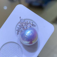 Pendentifs en perles de luxe en gros, 10-14 mm - Perles d'eau douce naturelles Edison 3A + Sertissage en argent 925 plaqué or, certifié par un tiers