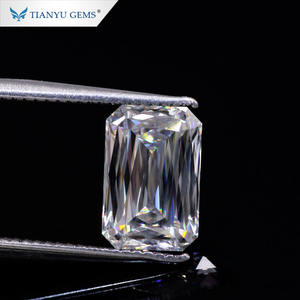 Tianyu <span class=keywords><strong>อัญมณี</strong></span><span class=keywords><strong>เพชร</strong></span>มอสซาไนท์แปดเหลี่ยมเพชรตัดไขว้ Def VVS <span class=keywords><strong>เพชร</strong></span>โมอิสซาไนต์หลวมสีขาว - Product Image 1