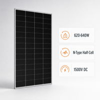 Panneau solaire Tongwei TNC2.0 N Type demi-cellule bifacial double vitrage 720W-740W haute efficacité 23,8% 132 demi-cellules système 1500V CC