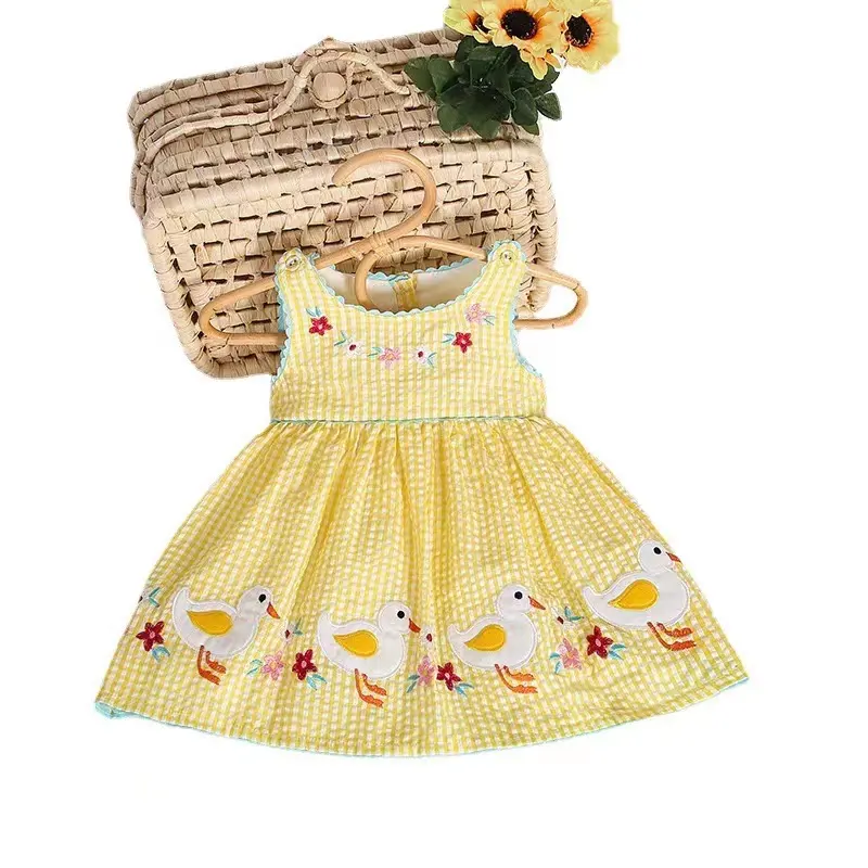 Summer baby fashion ins style light skirt baby vest duck dress
