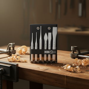 Juego de cinceles Usag de 6 piezas, herramientas de precisión para trabajar la madera y el metal - Product Image 3