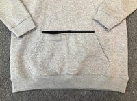 Ensemble pantalon et sweat à capuche pour homme, hiver, écologique, coupe oversize, coupe-vent, en polyester/coton tissé, imprimé par transfert thermique, col montant, gris