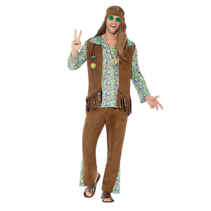 60s 70s vêtements de fête Halloween Costumes amour n paix Hippie vêtements hommes et enfants - Product Image 4