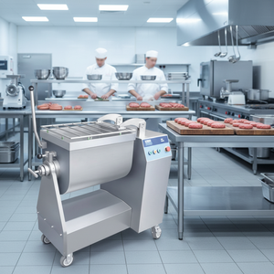 Machine à mélanger la viande commerciale 60L/150L/400L, mélangeur de saucisses de bœuf pour le remplissage et le mélange - Product Image 1