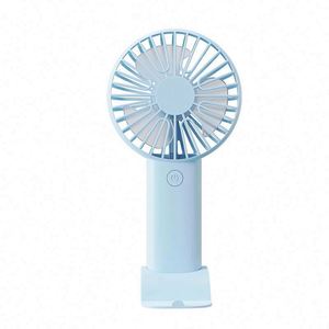 Modern Portable Mini Handheld Fan with Phone Stand-Custom Logo USB Rechargeable ABS Material Pocket Fan for <b>Gifts</b> & Promotions - Product Image 2