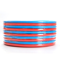 Tuyau 1/2 pouces en acétate d'acariens simple et double oxygène, trois lignes avec trois colliers anti-explosion