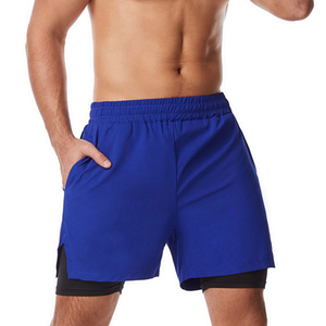 Pantalones Cortos de Doble Capa de Secado Rápido, Elásticos y Transpirables, 2 en 1, para Correr, Gimnasio, Entrenamiento, con Forro Interior Negro, Ropa Deportiva para Adultos - Product Image 5