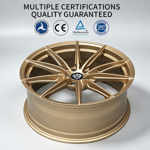 Jantes en alliage d'aluminium moulé Flowtone, marron et noir brillant, 20 pouces, 5x112, 5x114.3, en stock, prix d'usine, bonne qualité - Product Image 4