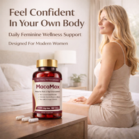 Private Label Maca Wortel 15:1 Extract Capsules voor Vrouwen Vrouwelijke Welzijn Billen & Heup Ondersteuning 7500mg OEM
