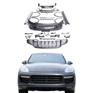 ชุดแต่งกันชนรถยนต์สำหรับ <span class=keywords><strong>Porsche</strong></span> <span class=keywords><strong>Cayenne</strong></span> 958.2 อัพเกรดเป็นชุดแต่ง Turbo <span class=keywords><strong>GTS</strong></span> ประกอบด้วยกันชนหน้าและสเกิร์ตข้าง - Product Image 1