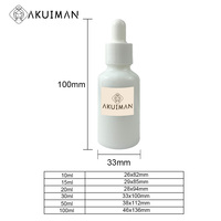 Flacon compte-gouttes en verre transparent de 30 ml pour huiles essentielles avec boîte