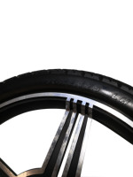 Haute qualité 16X2.125 PU roue en alliage d'aluminium noir Non gonflable Tubeless nouvel état pour restaurant de détail prix de gros