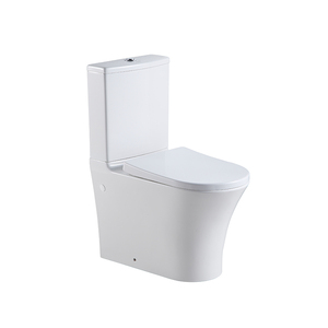 De <span class=keywords><strong>doble</strong></span> <span class=keywords><strong>descarga</strong></span> redondo de cerámica de baño de dos piezas de baño <span class=keywords><strong>wc</strong></span> con UF cubierta de asiento - Product Image 1