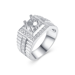 กึ่งแข็งสีขาว18K ทรงสเกลารีทรงเพชรสีขาวธรรมชาติกึ่งแข็งทอง18K ออกแบบมาสำหรับเครื่องประดับชั้นดี - Product Image 1