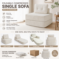 Vakuumverpacktes Schlafsofa für Schlafzimmer und Wohnzimmer, Weiches Kissensofa, Samt Klappbares Komprimiertes Möbelstück vom Hersteller