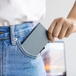 TILONSTAR TWM106 Minimalist Slim Pocket Aluminum <b>Wallet</b> Portable Smart RFID Pop Up Credit <b>Card</b> <b>Holder</b> For <b>Cards</b> - Product Image 6