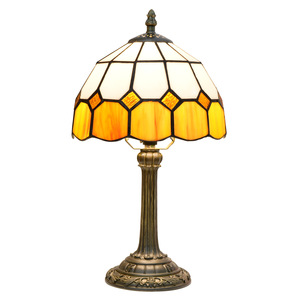Lampada da Tavolo Elettrica <span class=keywords><strong>Tiffany</strong></span> AC E26 LED Dimmerabile, Stile Barocco Classico Europeo, Paralume a Cupola Viola, Design per Sala Studio - Product Image 5