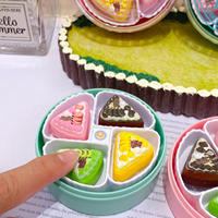 Bouton anti-stress en forme de gâteau, jouet rotatif à pression, ornement de bureau esthétique pour soulager l'ennui