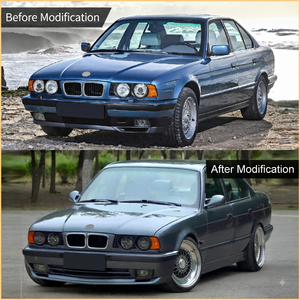 Kit de Conversión de Parachoques Delantero y Trasero Estilo MT <span class=keywords><strong>M5</strong></span> para <span class=keywords><strong>BMW</strong></span> Serie 5 <span class=keywords><strong>E34</strong></span> 1988-1995 - Product Image 5