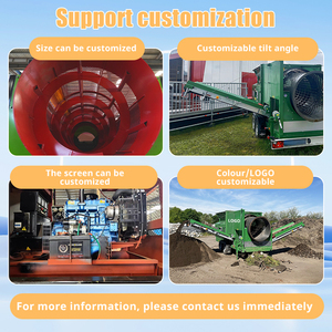 Mobile Trommelsieb Landwirtschaftsmaschine für Mutterboden, Kompostsieb, Bodensieb, Wertstoff-Recycling-Sieb, Tragbare Siebanlage - Product Image 2