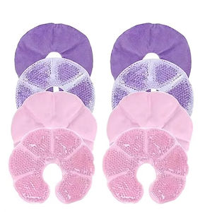 Almohadillas de Gel Reutilizables 3 en 1 para Madres, 18x18cm, Compresas Frías/Calientes para Rehabilitación de Lactancia - Product Image 3