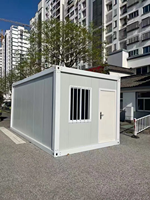 Maison préfabriquée moderne modulaire pliable avec structure galvanisée durable, imperméable, isolée en laine de roche ignifuge