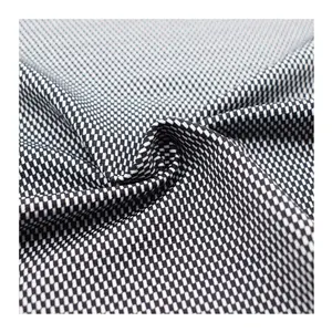 원사 염색 비키니 수영복 패브릭 나일론 스판덱스 스트레치 블랙 화이트 체크 무늬 자카드