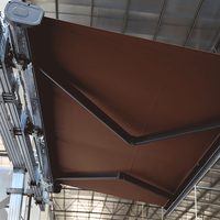 Auvent de toit d'auvent imperméable de pare-soleil rétractable automatique motorisé résistant pour extérieur