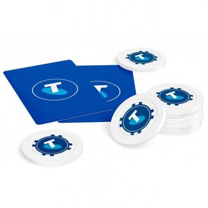 Jetons de poker en argile ABS personnalisés, format pièce de monnaie, pour cadeaux souvenirs, ensemble économique, en vente - Product Image 4