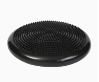 Pelota de Ejercicio Multifuncional Dingfeng, Color Negra, PVC, Diseño de Media Piña, Ecológica, Anti-Explosión, para Fitness Integral