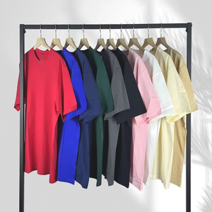 Unisex Chất Lượng Cao Quá Khổ Heavyweight Dệt Kim Áo Thun Tùy Chỉnh In Logo Người Đàn Ông Của Quá Khổ Áo Phông Trống - Product Image 1