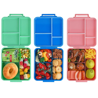 Boîte à lunch étanche en PP à motif multicolore avec pot alimentaire isolé OEM ODM production de masse délicate prix compétitif