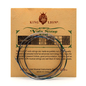Cordes de violon King Lion en alliage cuivre-nickel, âme en acier allié, .010-.033, pièces de violon - Product Image 3