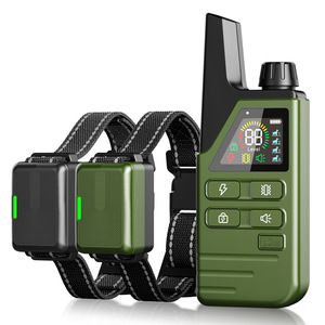 Système de dressage de chien à distance JZ étanche et rechargeable 99 niveaux de vibration longue durée de vie de la batterie 3 canaux grand contrôleur LCD - Product Image 1