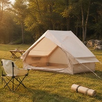 Tente de camping gonflable quatre saisons, porte unique, grand hublot, tissu Oxford, imperméable >3000mm, protection solaire extérieure pour le camping