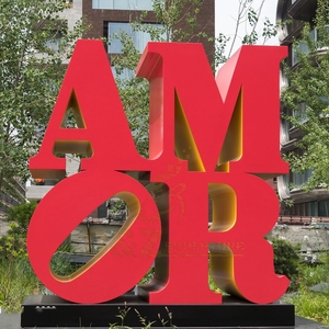 Tùy Chỉnh Hiện Đại Ngoài Trời Nghệ Thuật Trừu Tượng Trang Trí Kim Loại Lãng Mạn Tình Yêu Tên Bức Tượng Lớn Thép Không Gỉ Thư Điêu Khắc - Product Image 5