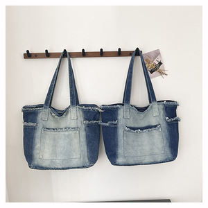 Bolso Tote Retro Estilo Japonés, Primavera-Verano 2026, Nuevo Bolso de Mano de Mezclilla con Cierre, Tamaño Grande, Informal, Bolso de Hombro de Mezclilla - Product Image 6