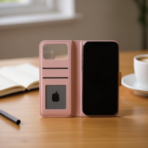 Funda de cuero para teléfono con tarjetero para iPhone 14 Pro Max, función de soporte abatible, varios colores disponibles - Product Image 3
