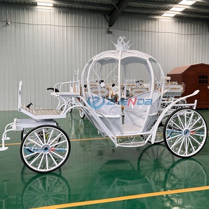 Chariot à chevaux de luxe populaire à quatre roues à vendre, couleur et logo personnalisables, calèche royale électrique pour le tourisme - Product Image 1