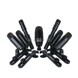 Ensemble de microphones pour batterie professionnel 7 pièces, design léger à réduction de bruit pour enregistrement en studio et performance live <span class=keywords><strong>KING</strong></span>-717 - Product Image 2
