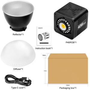 VLOGLITE P40RGB - Luz de Video RGB COB de 40 W para Fotografía, 20 Modos de Efectos, Lámpara de Video para <span class=keywords><strong>Estudio</strong></span> - Product Image 6