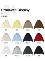 Bajo MOQ French Terry 450gsm Hoddie Pullover 100% algodón de gran tamaño Puff Print Mens Luxury Hoodies Streetwear Fashion Blank Hoodies