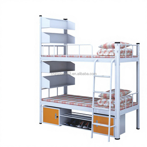 Lit superposé en métal simple Zoshine en gros, cadre de lit double pour étudiants et adultes, idéal pour les écoles et les logements de travailleurs - Product Image 6