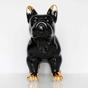 Decorazione per Soggiorno, Regalo per Migliore Amico, <span class=keywords><strong>Bulldog</strong></span> <span class=keywords><strong>Francese</strong></span> in Resina Nera - Product Image 6